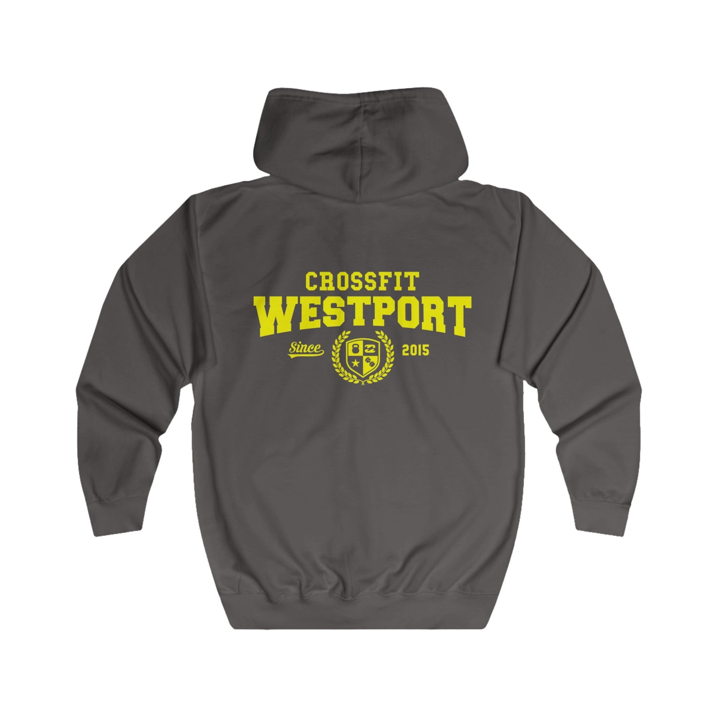 Unisex Full Zip Hoodie College Logo
