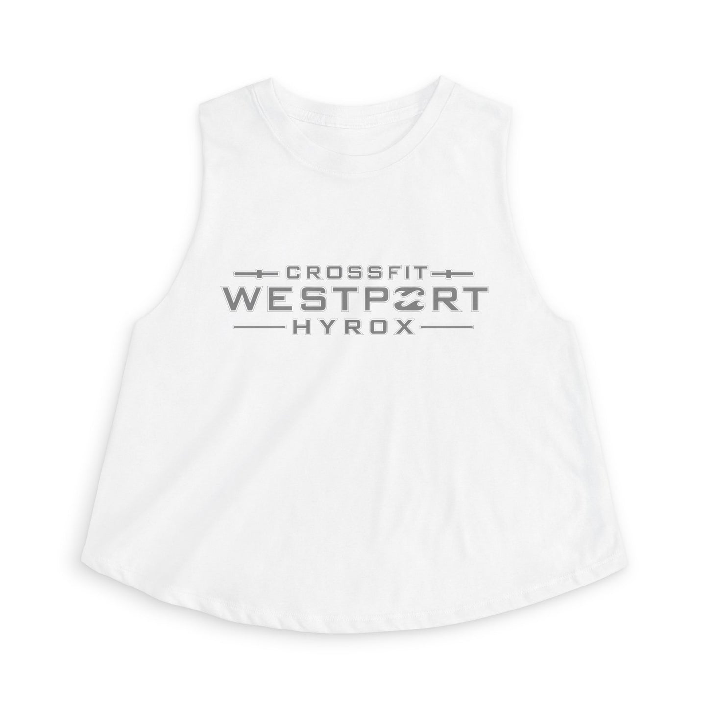 Women's Hyrox Race Crop Top — Ladies White 'Ready to Crush the Race'