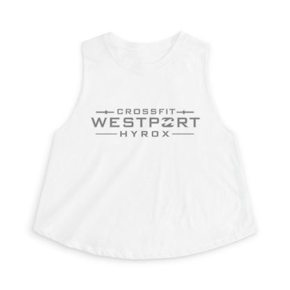 Women's Hyrox Race Crop Top — Ladies White 'Ready to Crush the Race'
