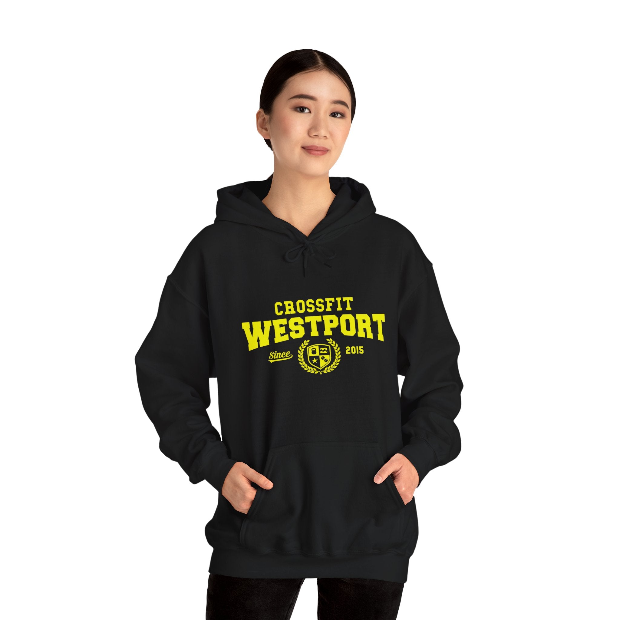 College Logo Hooded Sweatshirt – CrossFit Westport Shop