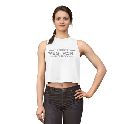 Women's Hyrox Race Crop Top — Ladies White 'Ready to Crush the Race'