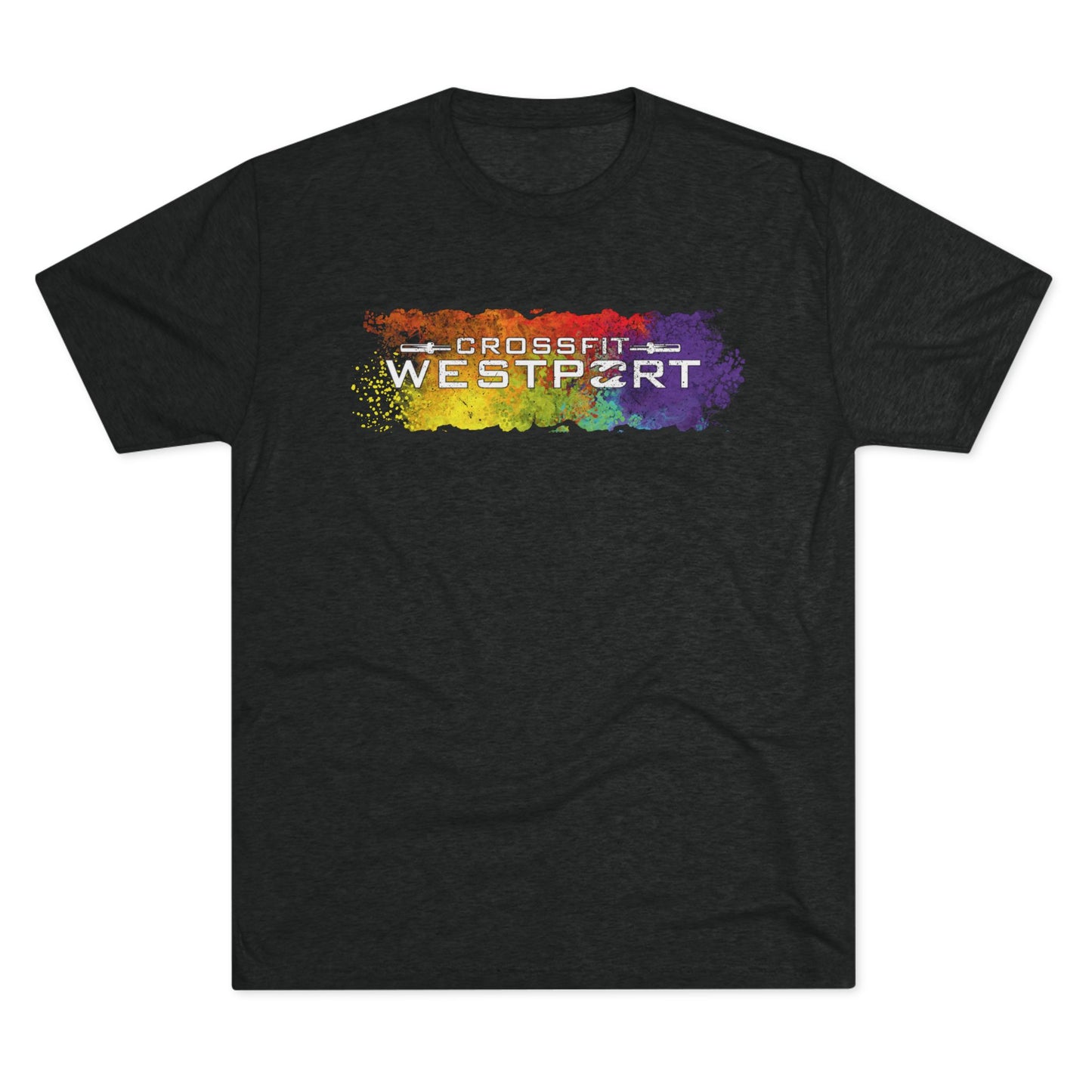 Pride WOD Unisex Tri-Blend Crew Tee, LGBTQ+ Workout Shirt, Fitness Pride Apparel, Gay Pride Gym Tee, Pride Month Gift