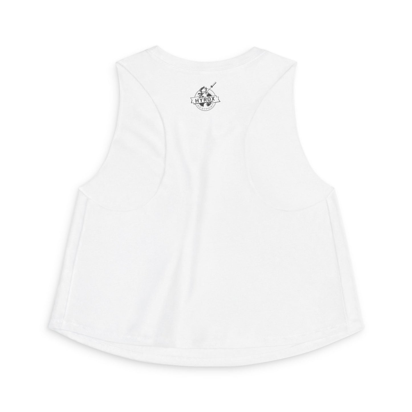 Women's Hyrox Race Crop Top — Ladies White 'Ready to Crush the Race'
