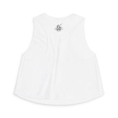 Women's Hyrox Race Crop Top — Ladies White 'Ready to Crush the Race'